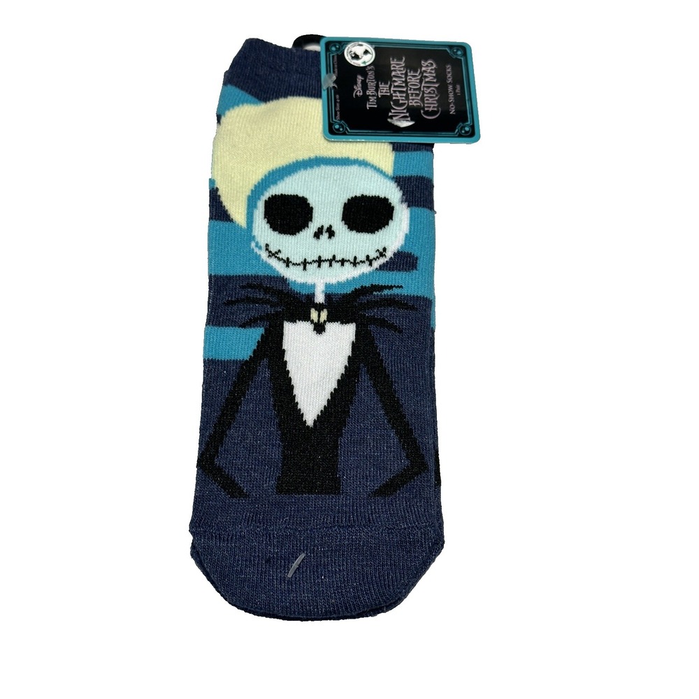 disney nightmare before christmas 1 pair womens no show‎ socks size 4-10